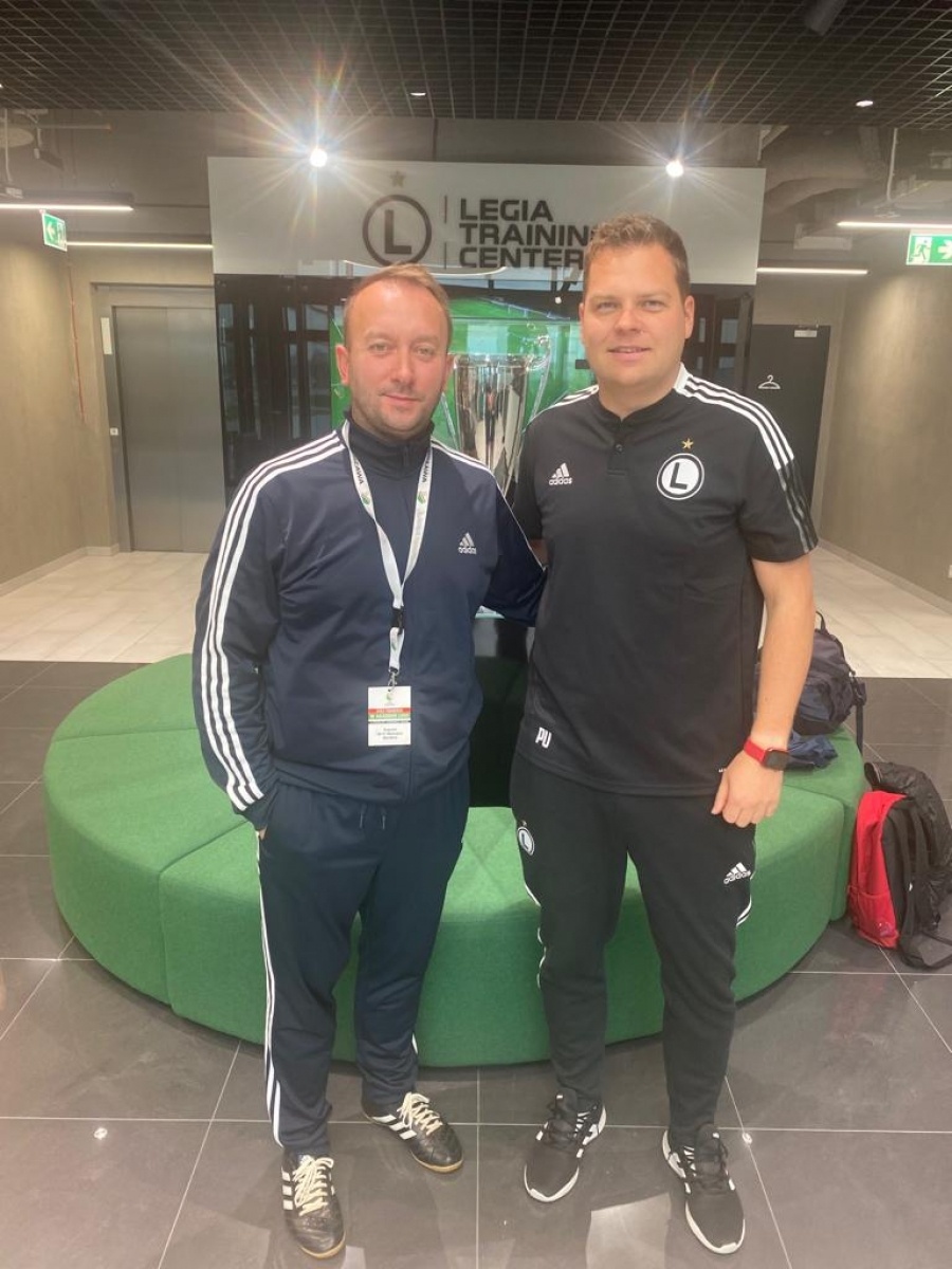 Zdjęcie w galerii na portalu naszraciborz.pl: Z Markowic na piłkarskie salony. Trener młodzieży na stażu w Legii Warszawa wiadomości z regionu