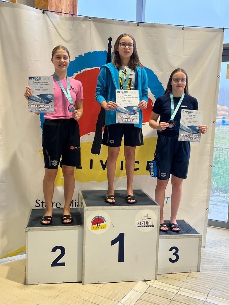 Zdjęcie w galerii na portalu naszraciborz.pl: Pływanie. Grad medali dla raciborzan na Mistrzostwach Śląska w pływaniu wiadomości z regionu