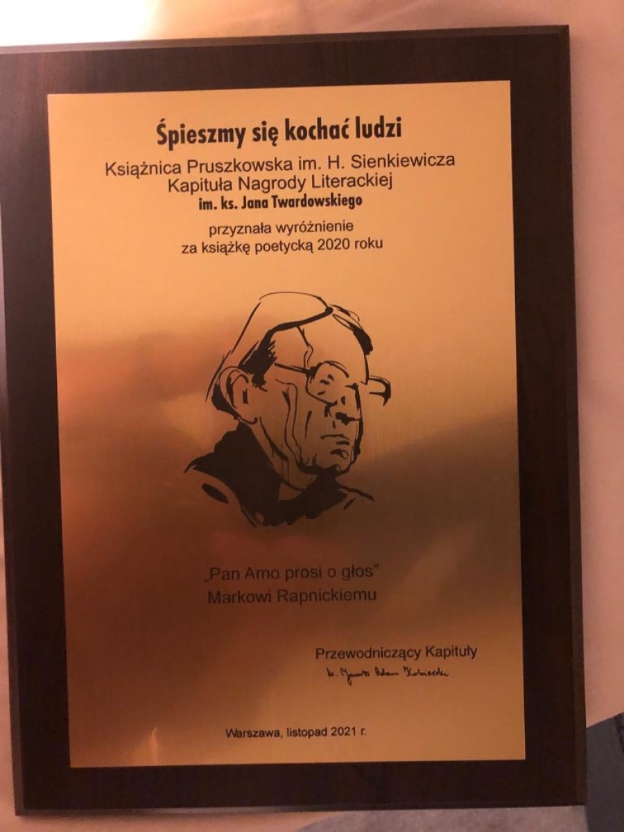 Zdjęcie w galerii na portalu naszraciborz.pl: Marek Rapnicki z prestiżową nagrodą wiadomości z regionu