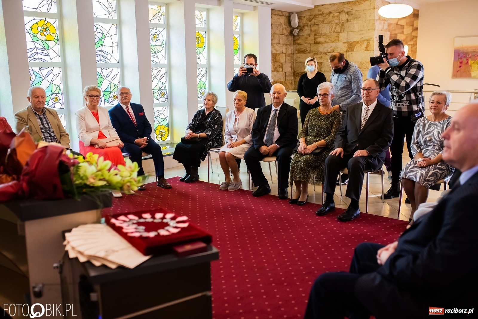 Zdjęcie w galerii na portalu naszraciborz.pl: Zgoda i ustępliwość receptą na długie małżeństwo. Złote gody w raciborskim USC [FOTO i WIDEO] wiadomości z regionu