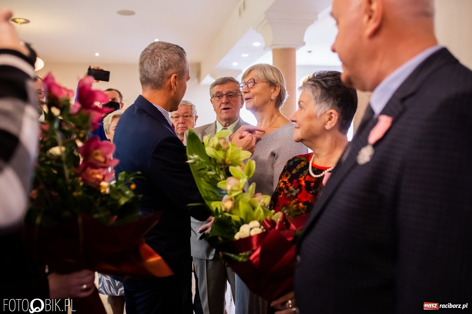 Zdjęcie w galerii na portalu naszraciborz.pl: Zgoda i ustępliwość receptą na długie małżeństwo. Złote gody w raciborskim USC [FOTO i WIDEO] wiadomości z regionu