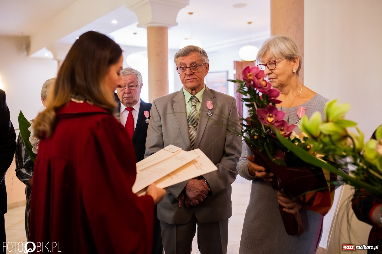 Zdjęcie w galerii na portalu naszraciborz.pl: Zgoda i ustępliwość receptą na długie małżeństwo. Złote gody w raciborskim USC [FOTO i WIDEO] wiadomości z regionu
