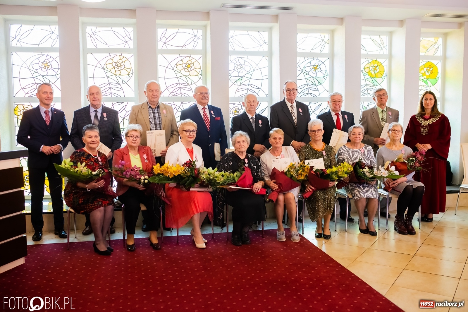Zdjęcie w galerii na portalu naszraciborz.pl: Zgoda i ustępliwość receptą na długie małżeństwo. Złote gody w raciborskim USC [FOTO i WIDEO] wiadomości z regionu
