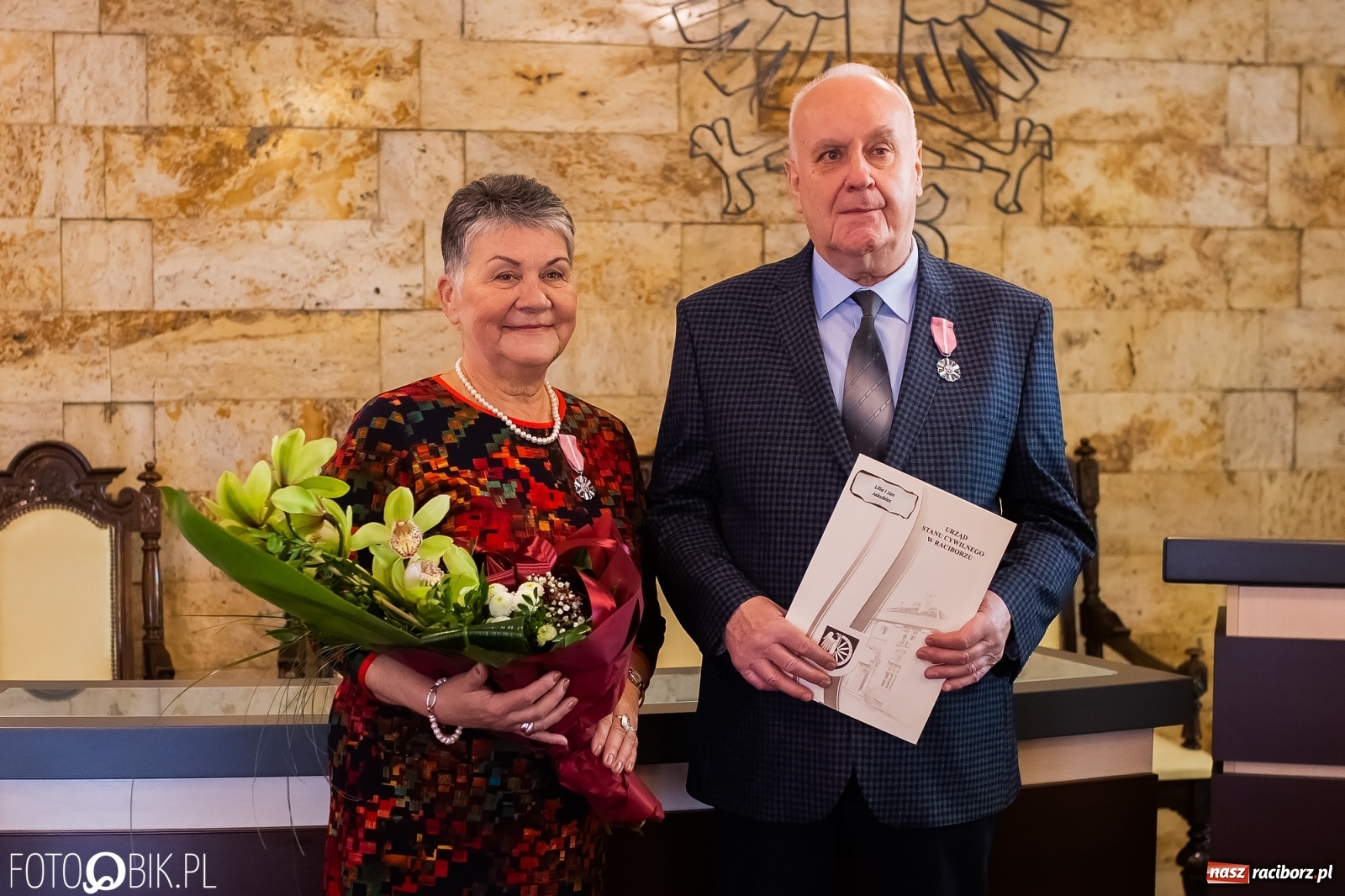 Zdjęcie w galerii na portalu naszraciborz.pl: Zgoda i ustępliwość receptą na długie małżeństwo. Złote gody w raciborskim USC [FOTO i WIDEO] wiadomości z regionu