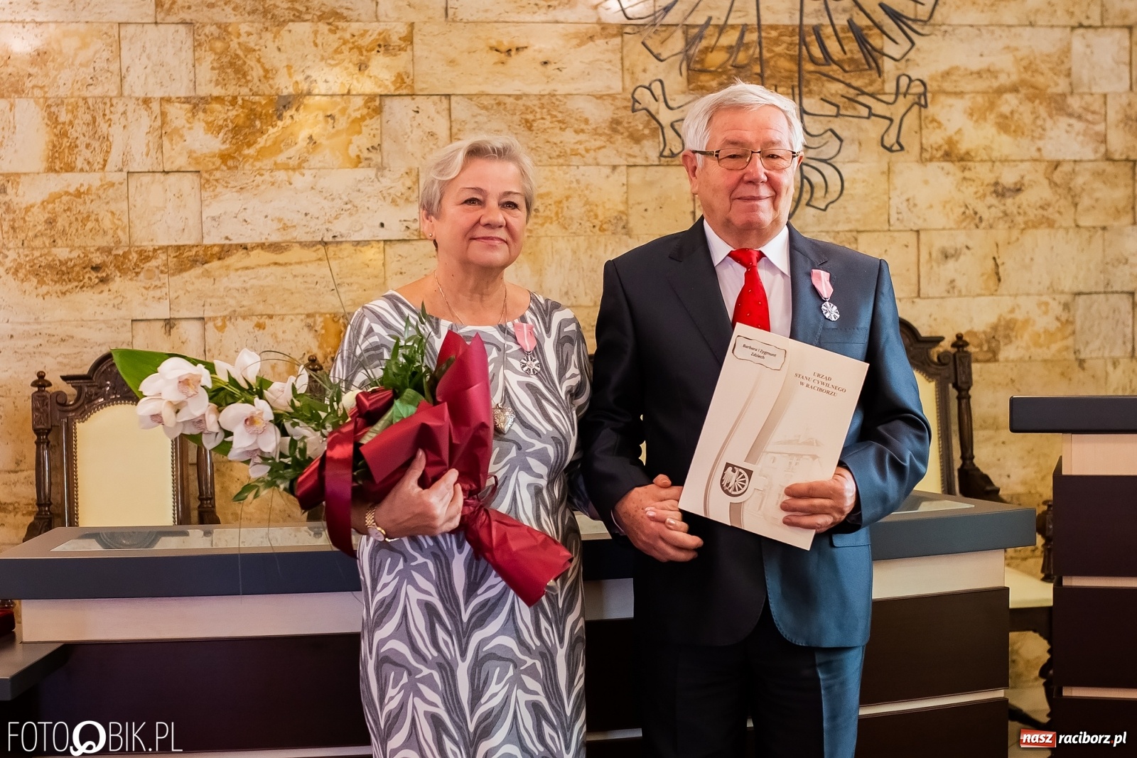 Zdjęcie w galerii na portalu naszraciborz.pl: Zgoda i ustępliwość receptą na długie małżeństwo. Złote gody w raciborskim USC [FOTO i WIDEO] wiadomości z regionu