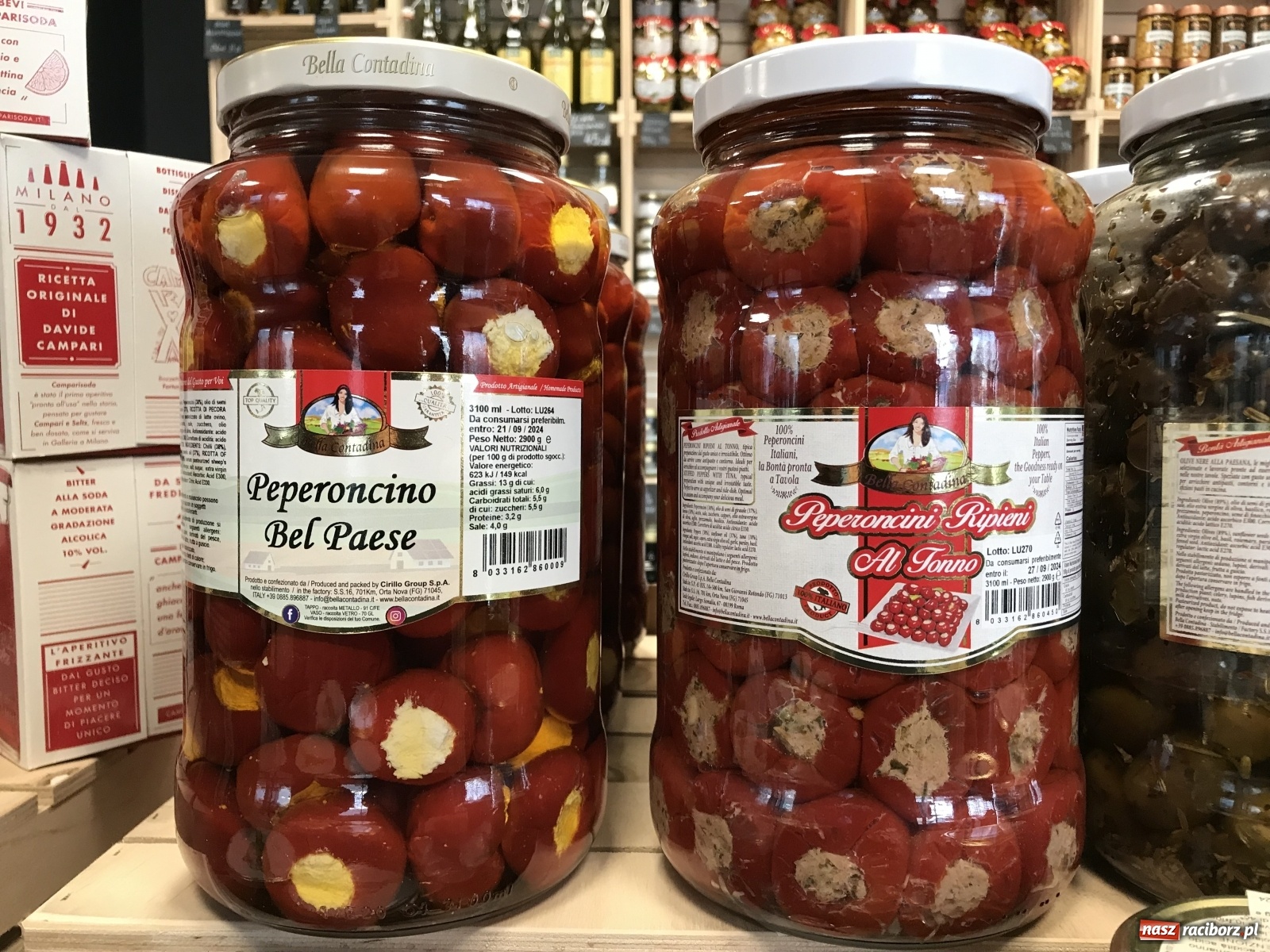 Zdjęcie w galerii na portalu naszraciborz.pl: Kolejne nowości z Italii na półkach raciborskiego sklepu Oliwa i Wino Gelatopiu wiadomości z regionu