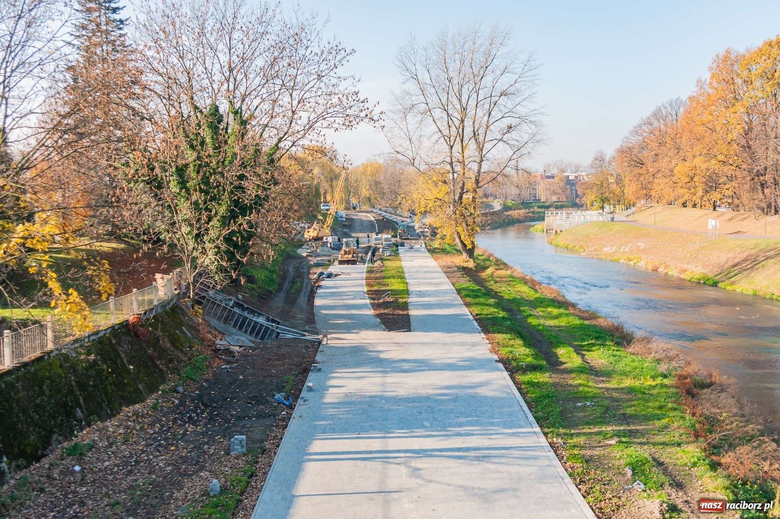 Zdjęcie w galerii na portalu naszraciborz.pl: Bulwary będą gotowe w grudniu. Tak dziś wygląda zaawansowanie prac wiadomości z regionu