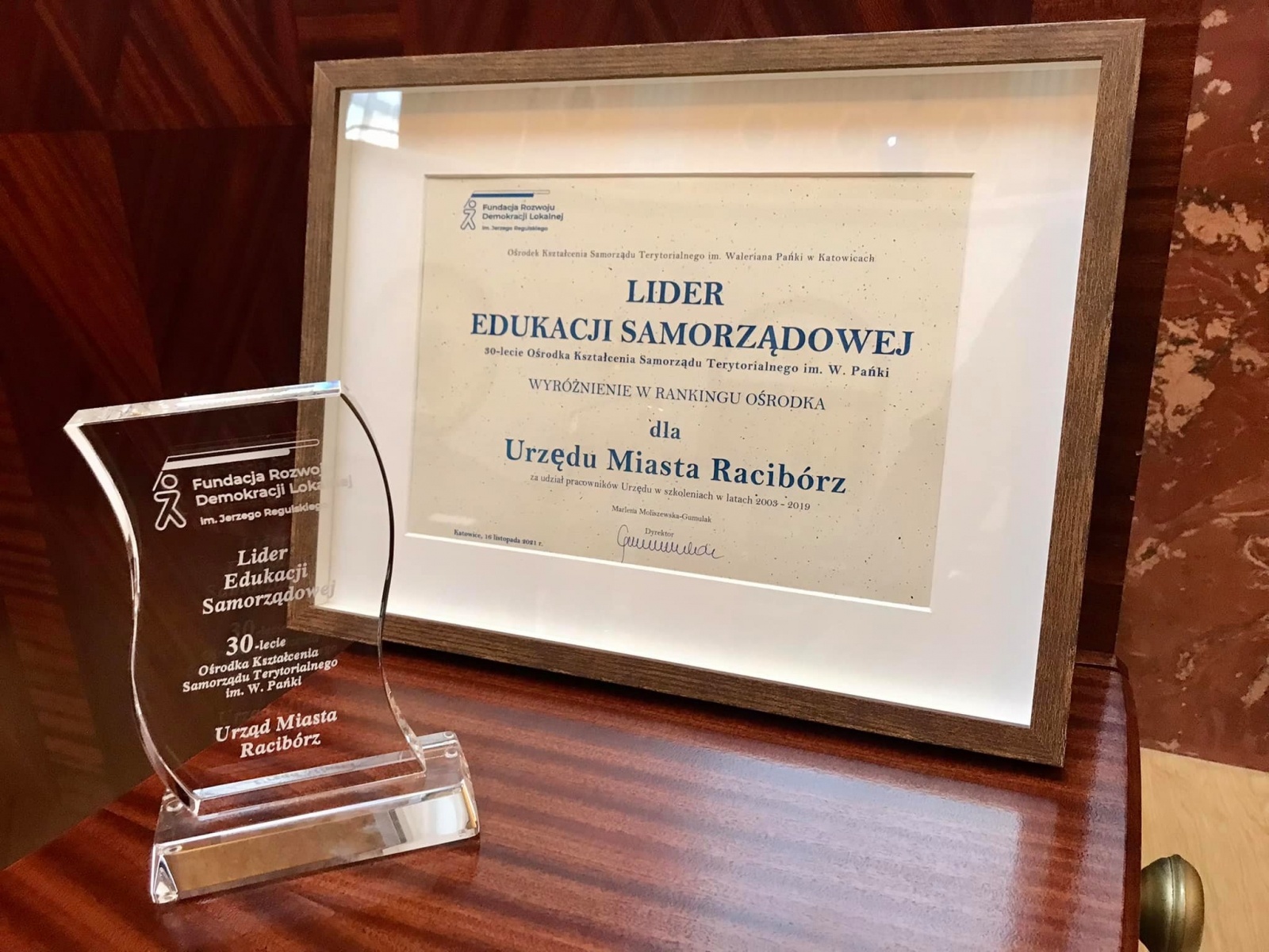 Zdjęcie w galerii na portalu naszraciborz.pl: Racibórz liderem edukacji samorządowej wiadomości z regionu