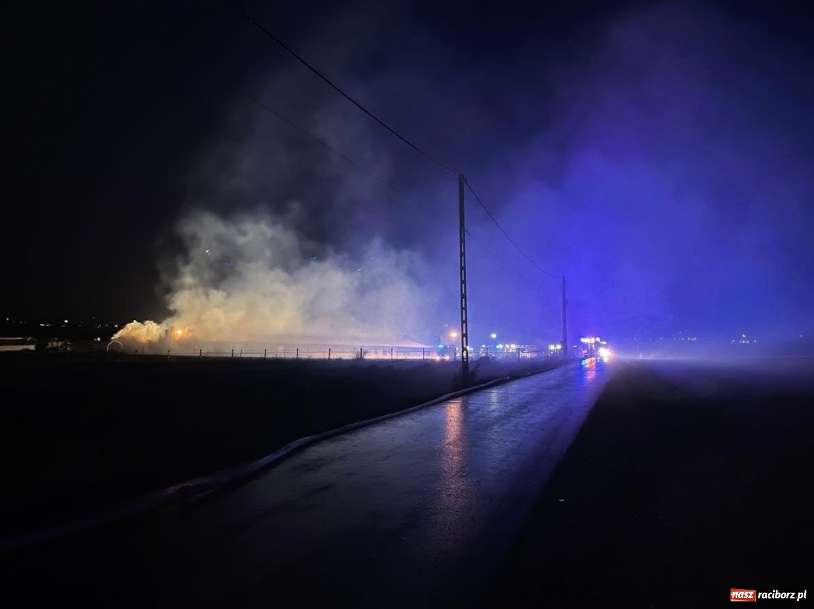 Zdjęcie w galerii na portalu naszraciborz.pl: Wielki pożar w Bieńkowicach. Spłonęły zwierzęta [FOTO] wiadomości z regionu