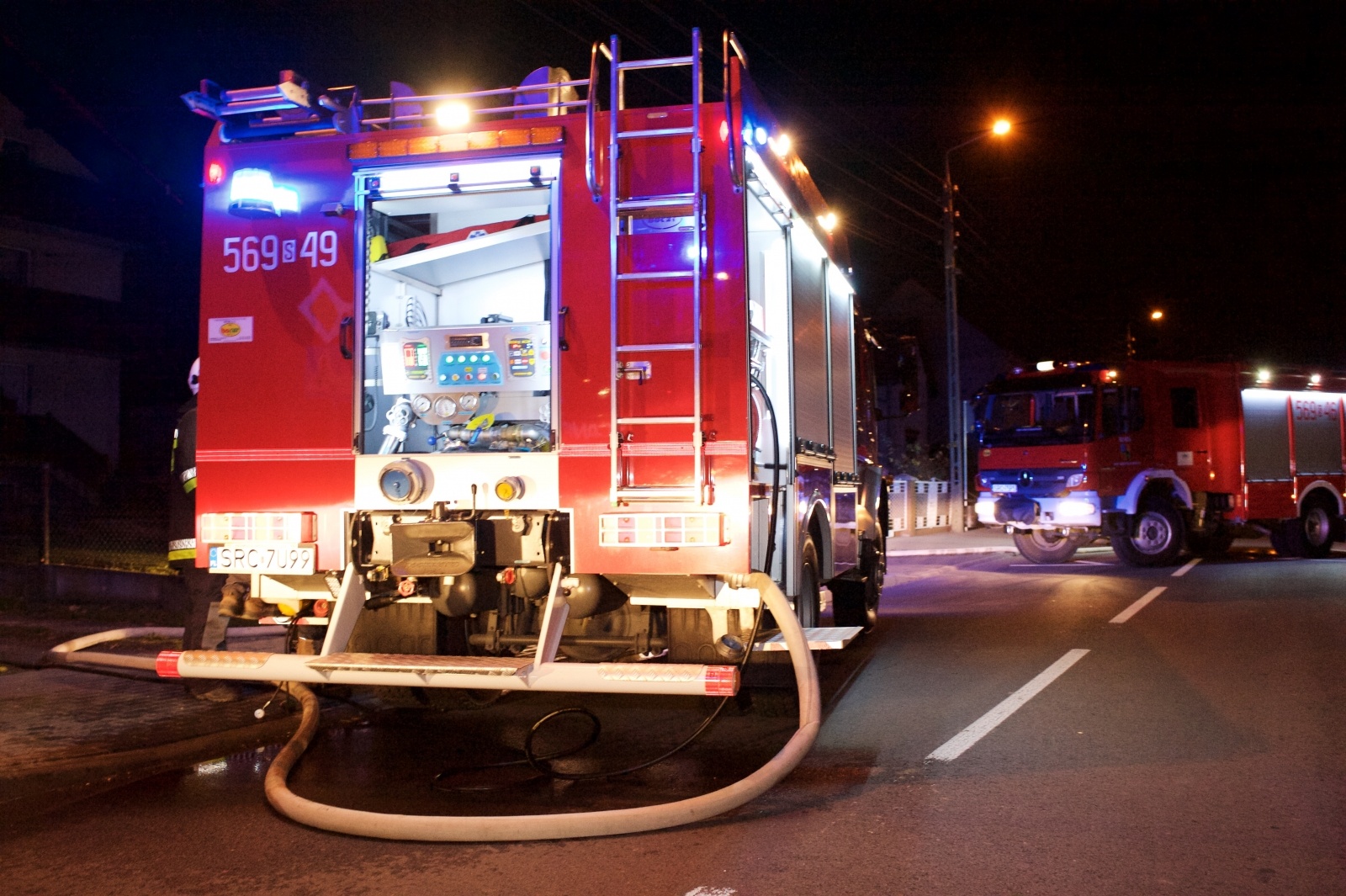 Zdjęcie w galerii na portalu naszraciborz.pl: Pożar drewna w domu w Tworkowie wiadomości z regionu