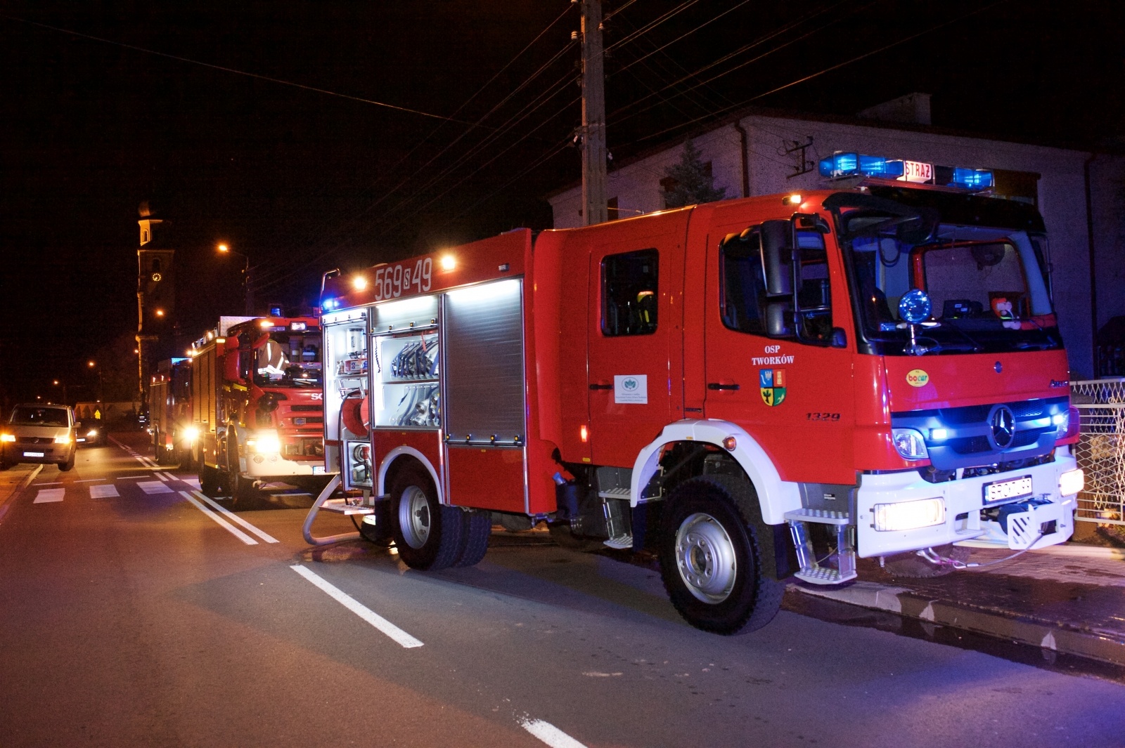Zdjęcie w galerii na portalu naszraciborz.pl: Pożar drewna w domu w Tworkowie wiadomości z regionu