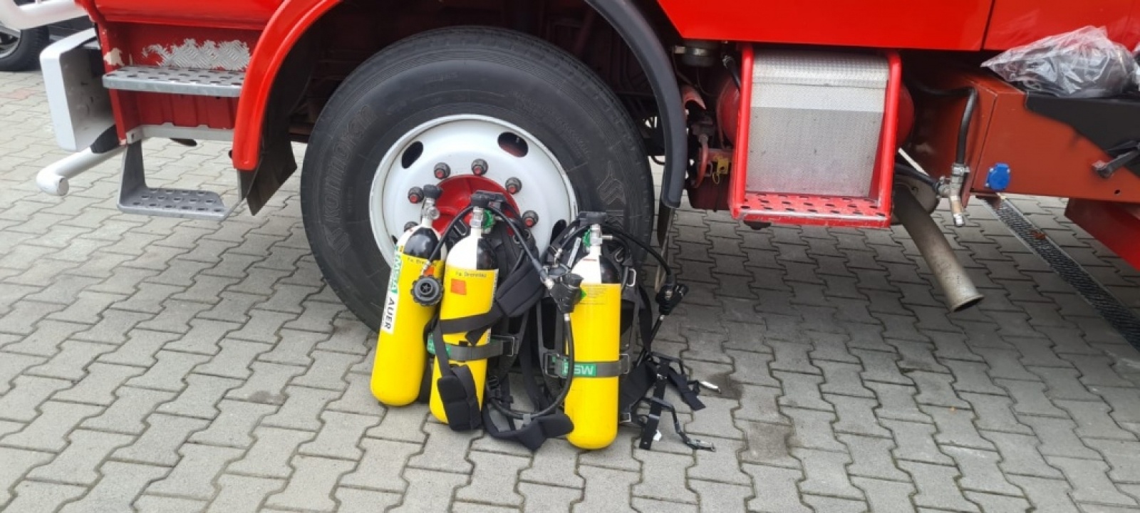 Zdjęcie w galerii na portalu naszraciborz.pl: Nowe aparaty powietrzne dla OSP w Bieńkowicach wiadomości z regionu