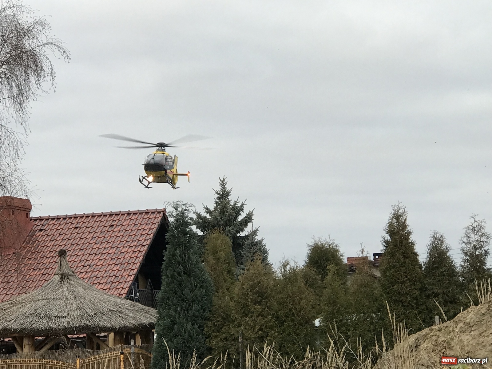 Zdjęcie w galerii na portalu naszraciborz.pl: Śmigłowiec LPR w akcji w Pogrzebieniu [FOTO i WIDEO] wiadomości z regionu