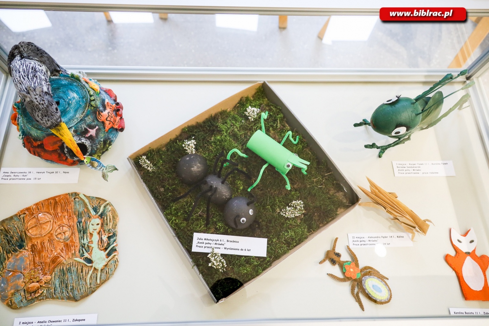 Zdjęcie w galerii na portalu naszraciborz.pl: W raciborskiej bibliotece rozdano nagrody w ogólnopolskim konkursie plastycznym wiadomości z regionu
