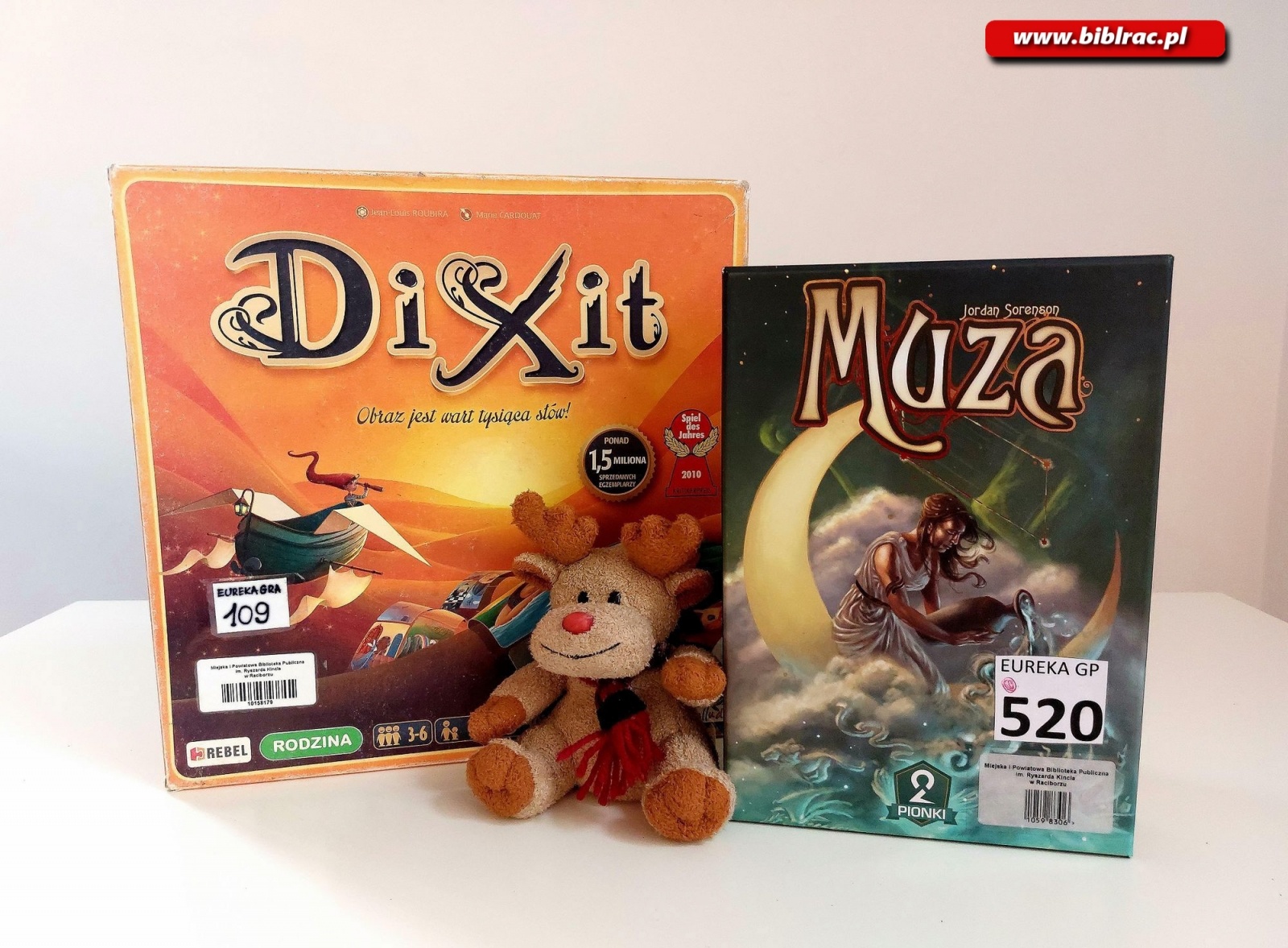 Zdjęcie w galerii na portalu naszraciborz.pl: W bibliotece znajdziesz... gry planszowe na każdy dzień, również na święta! wiadomości z regionu