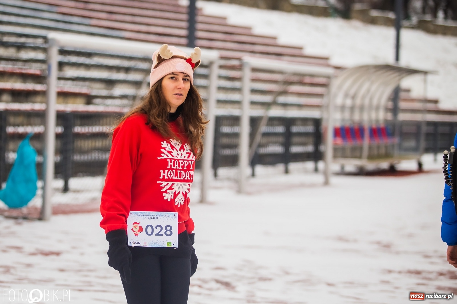 Zdjęcie w galerii na portalu naszraciborz.pl: Raciborski Bieg Mikołajkowy w zimowej scenerii wiadomości z regionu