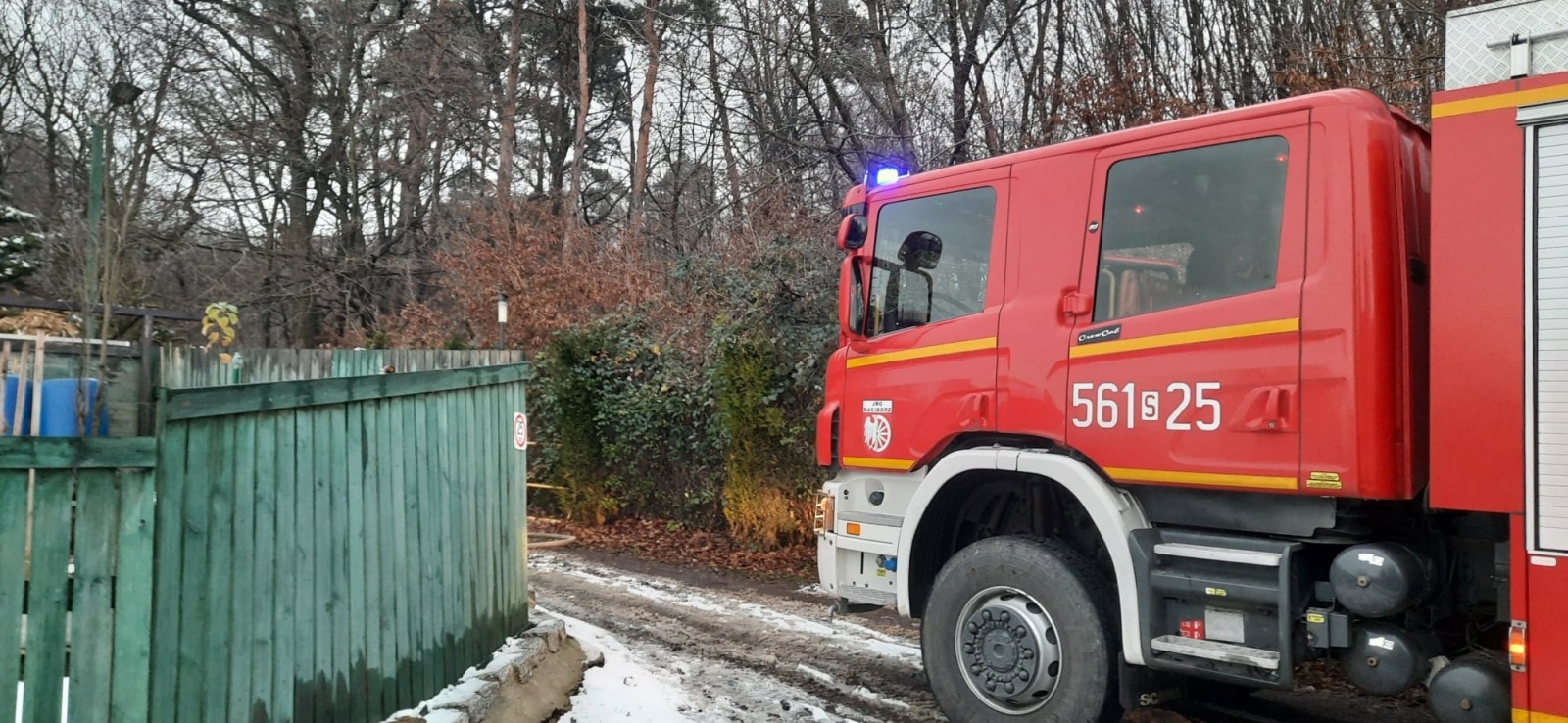 Zdjęcie w galerii na portalu naszraciborz.pl: Raport 998. Pożar altanki na Brzeziu [FOTO] wiadomości z regionu