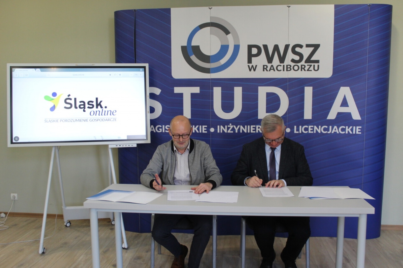 Zdjęcie w galerii na portalu naszraciborz.pl: PWSZ w Raciborzu partnerem Śląskiego Porozumienia Gospodarczego wiadomości z regionu