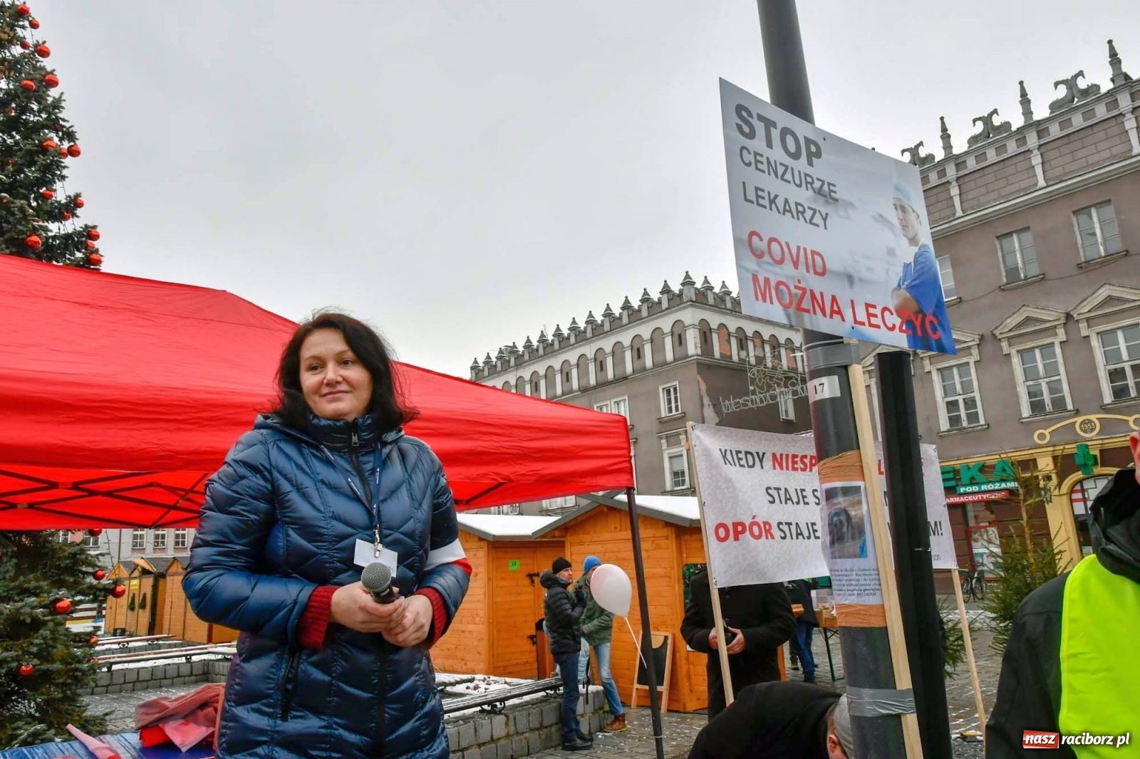 Zdjęcie w galerii na portalu naszraciborz.pl: Stop Segregacji Sanitarnej - protest w Raciborzu [FOTO i WIDEO] wiadomości z regionu