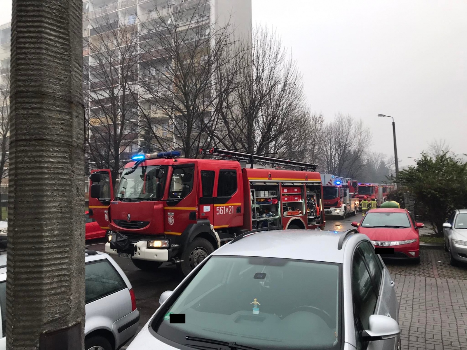 Zdjęcie w galerii na portalu naszraciborz.pl: Pożar mieszkania przy ul. Żorskiej w Raciborzu. Uratowano psa, 100 tys. zł strat [FOTO i WIDEO] wiadomości z regionu