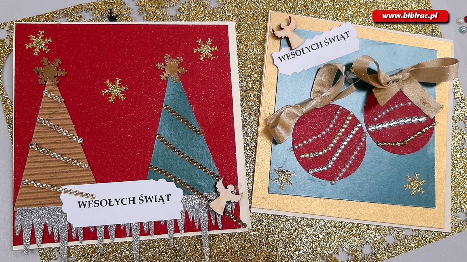 Zdjęcie w galerii na portalu naszraciborz.pl: Uczestnicy Biblioteki Bez Barier na warsztatach tworzenia kartek świątecznych wiadomości z regionu