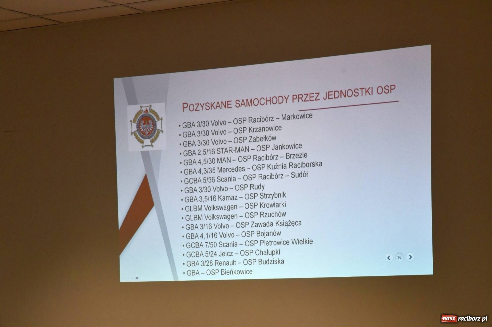 Zdjęcie w galerii na portalu naszraciborz.pl: Zjazd powiatowy OSP wybrał nowy zarząd. Złoty Krzyż Zasługi dla Jana Sochy wiadomości z regionu