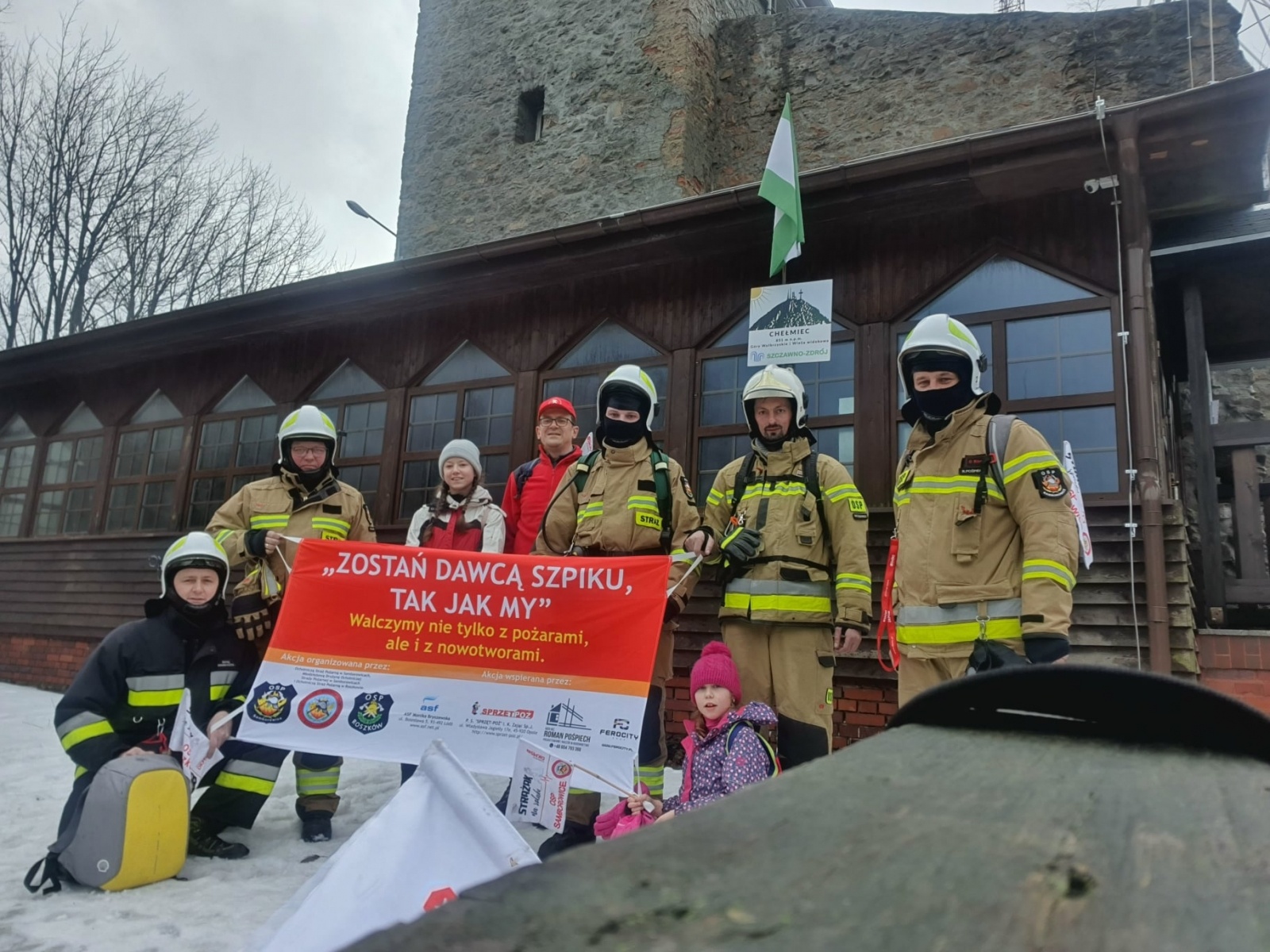 Zdjęcie w galerii na portalu naszraciborz.pl: Strażacy zdobywają szczyty. OSP naszego powiatu walczą z nowotworami wiadomości z regionu