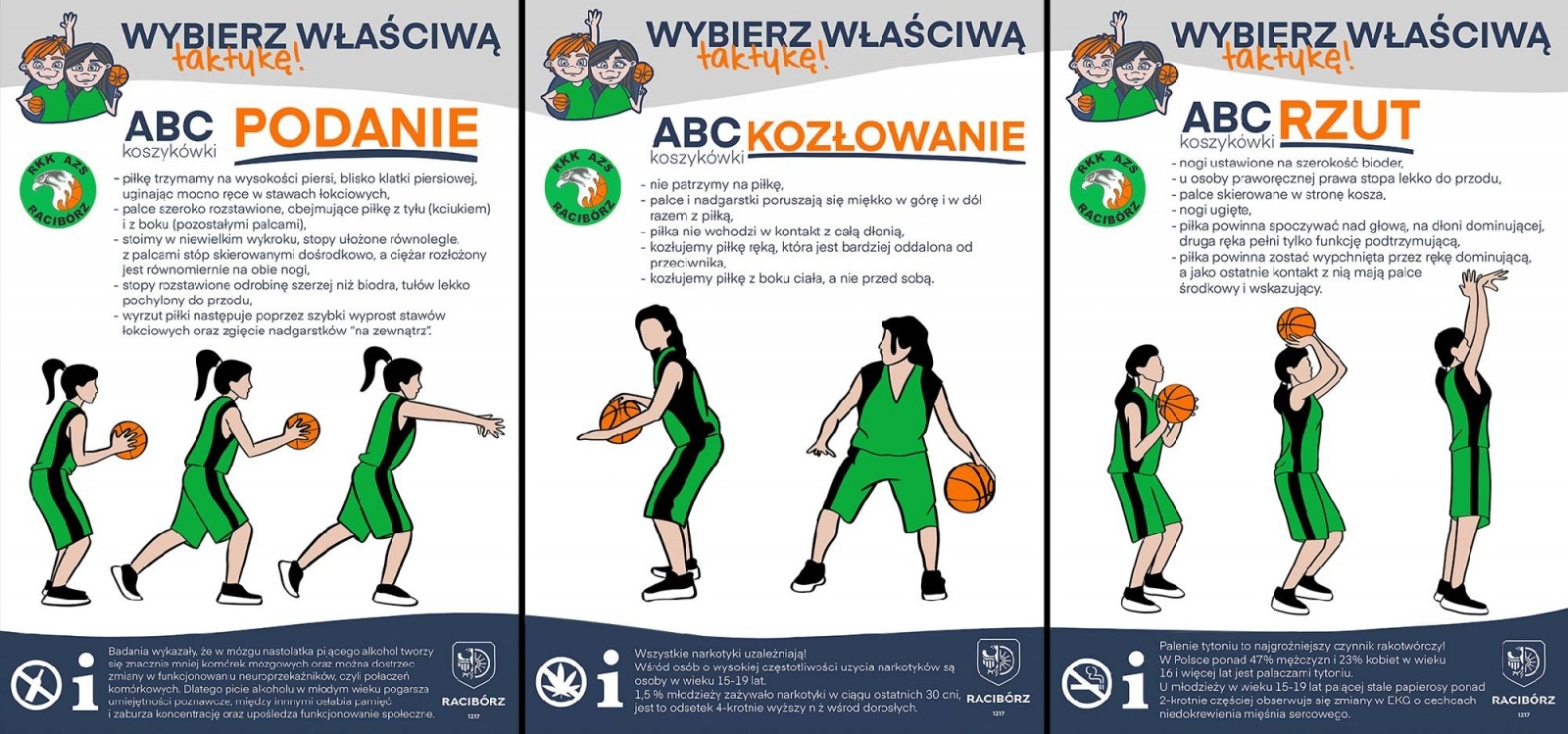 Zdjęcie w galerii na portalu naszraciborz.pl: Wybierz właściwą taktykę - RKK AZS Racibórz przestrzega przed używkami wiadomości z regionu