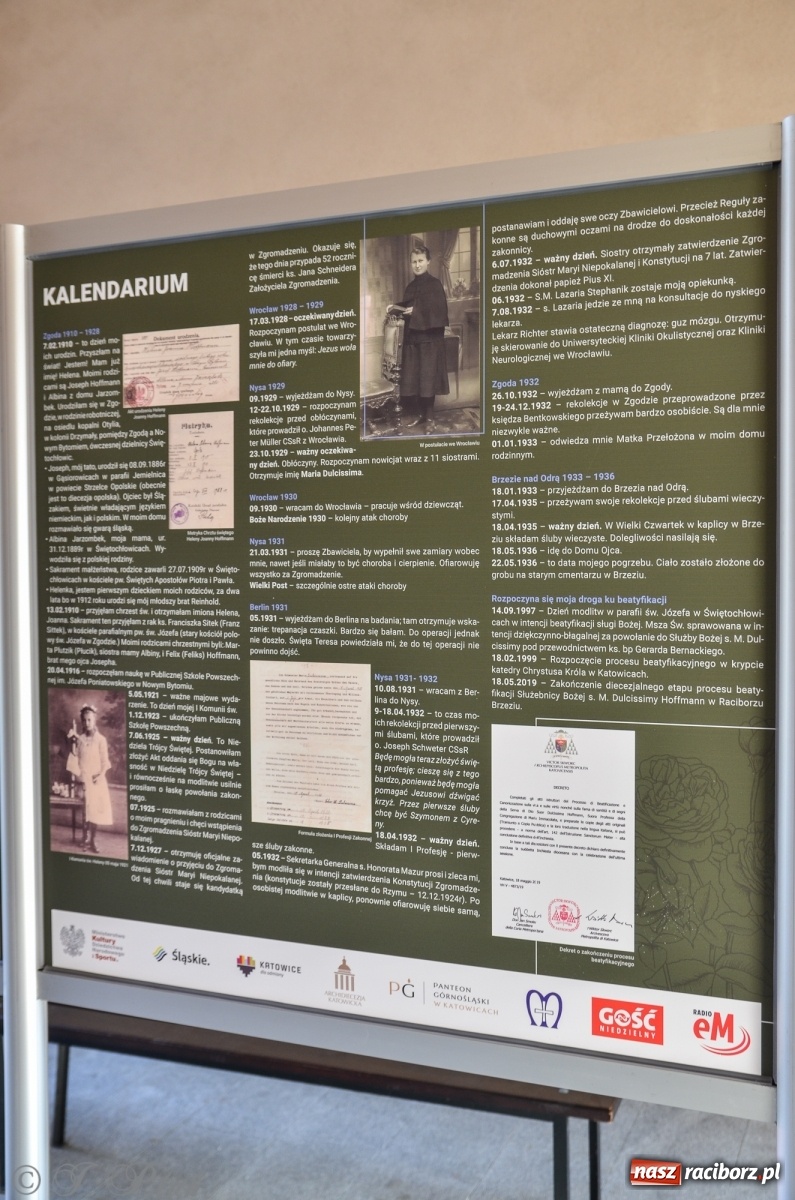 Zdjęcie w galerii na portalu naszraciborz.pl: Wystawa o Słudze Bożej w raciborskich parafiach wiadomości z regionu