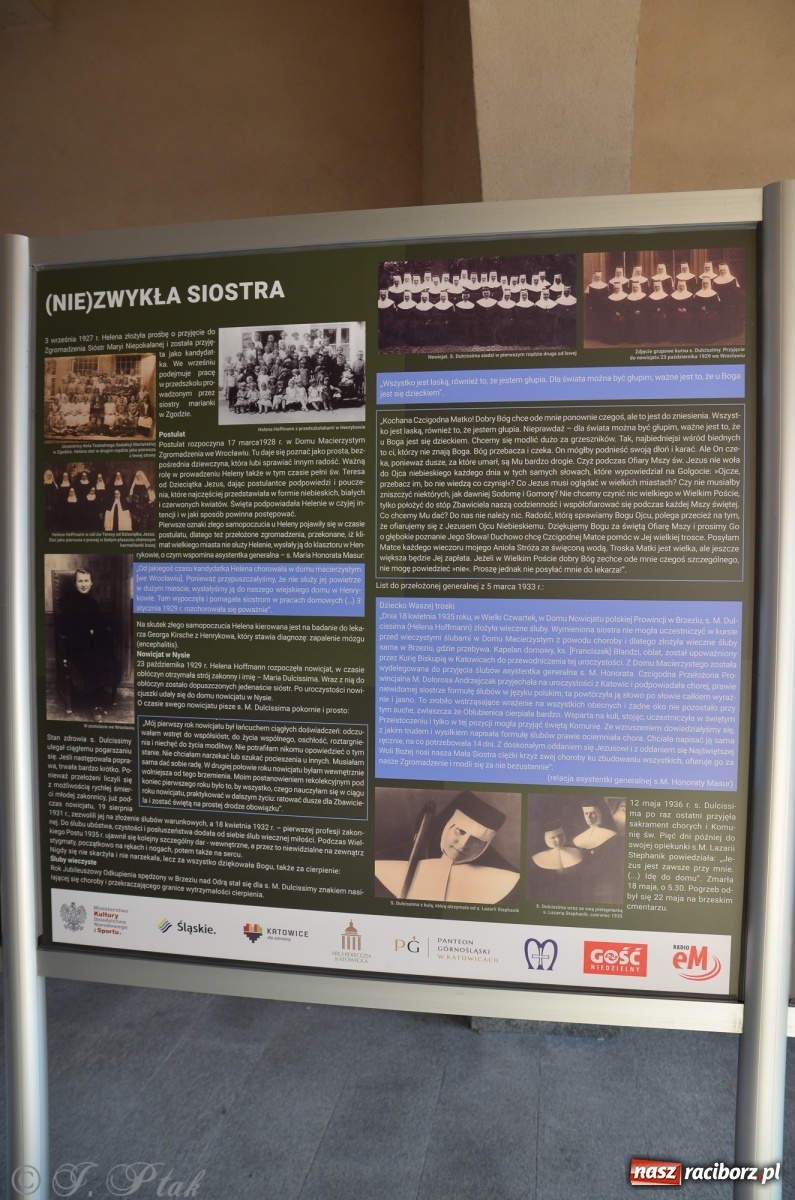 Zdjęcie w galerii na portalu naszraciborz.pl: Wystawa o Słudze Bożej w raciborskich parafiach wiadomości z regionu