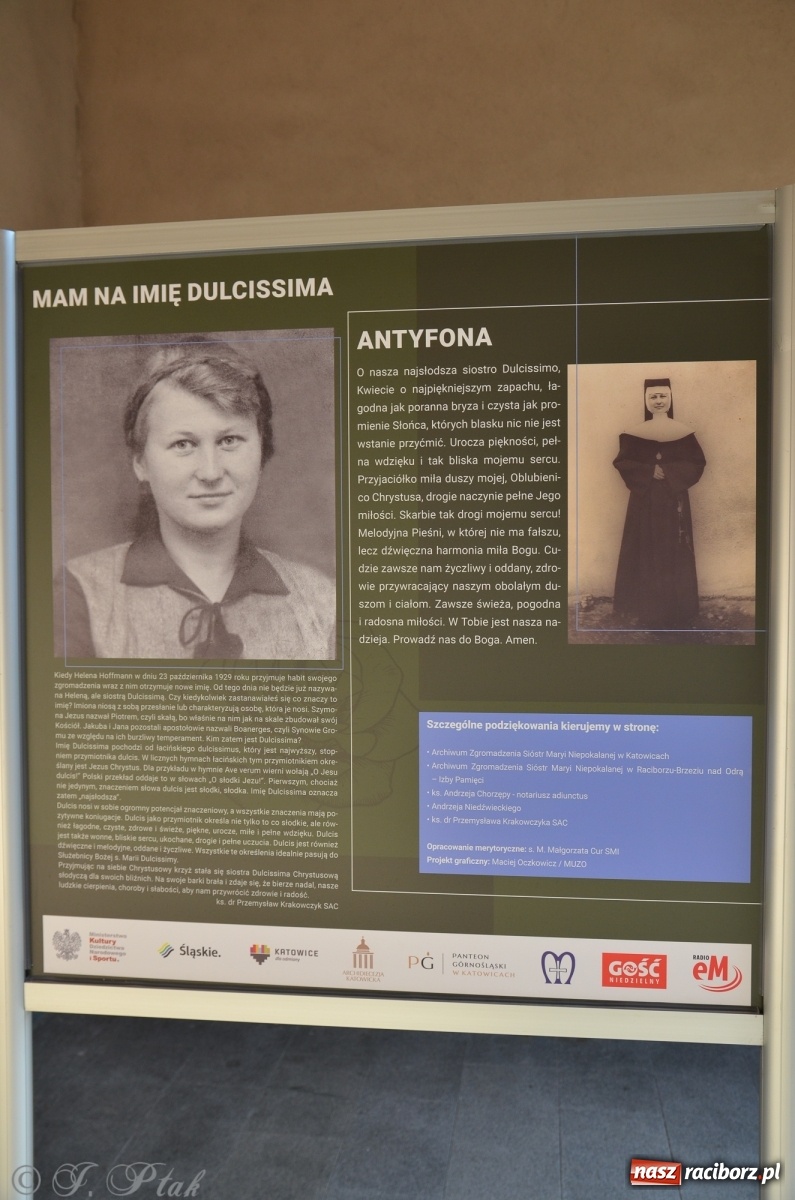 Zdjęcie w galerii na portalu naszraciborz.pl: Wystawa o Słudze Bożej w raciborskich parafiach wiadomości z regionu