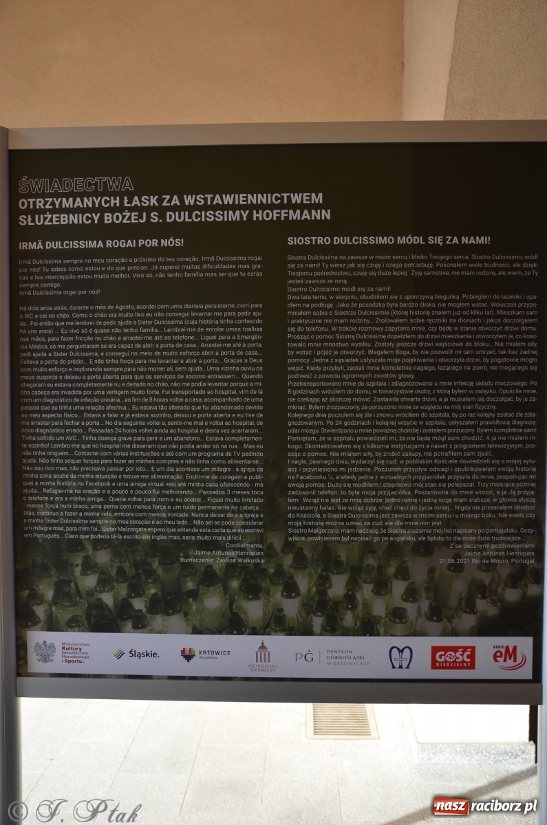 Zdjęcie w galerii na portalu naszraciborz.pl: Wystawa o Słudze Bożej w raciborskich parafiach wiadomości z regionu