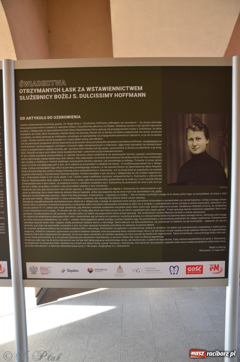 Zdjęcie w galerii na portalu naszraciborz.pl: Wystawa o Słudze Bożej w raciborskich parafiach wiadomości z regionu