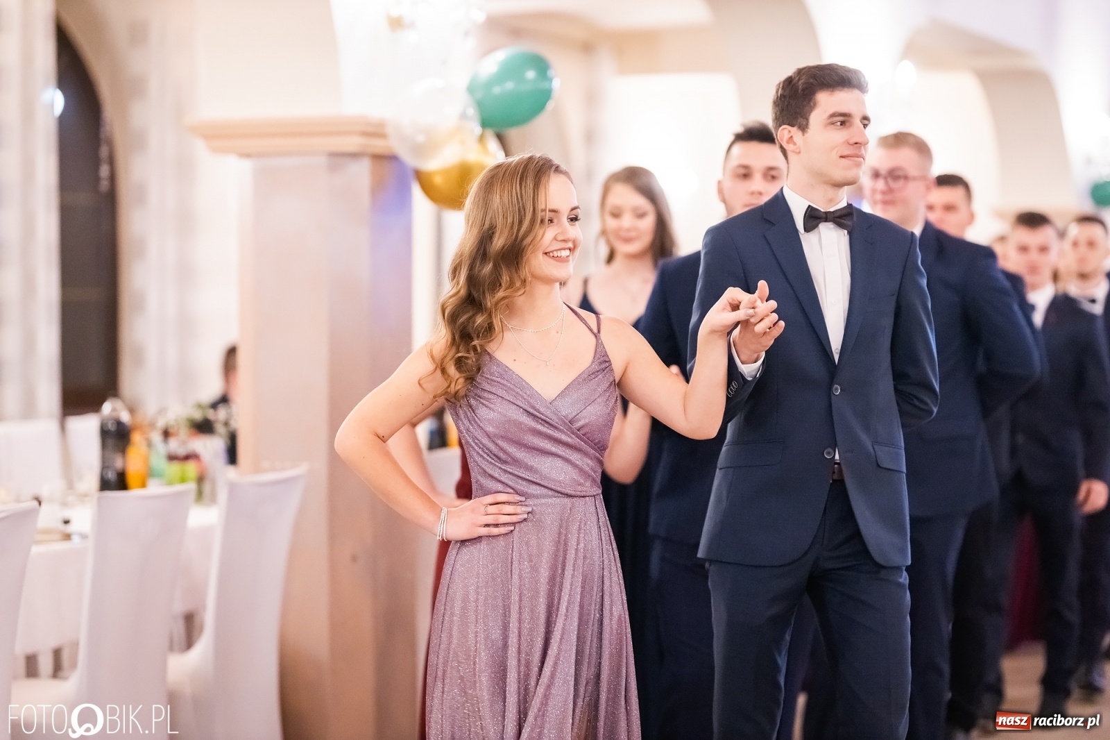 Zdjęcie w galerii na portalu naszraciborz.pl: Bal studniówkowy raciborskiej Budowlanki i Gastronomika wiadomości z regionu