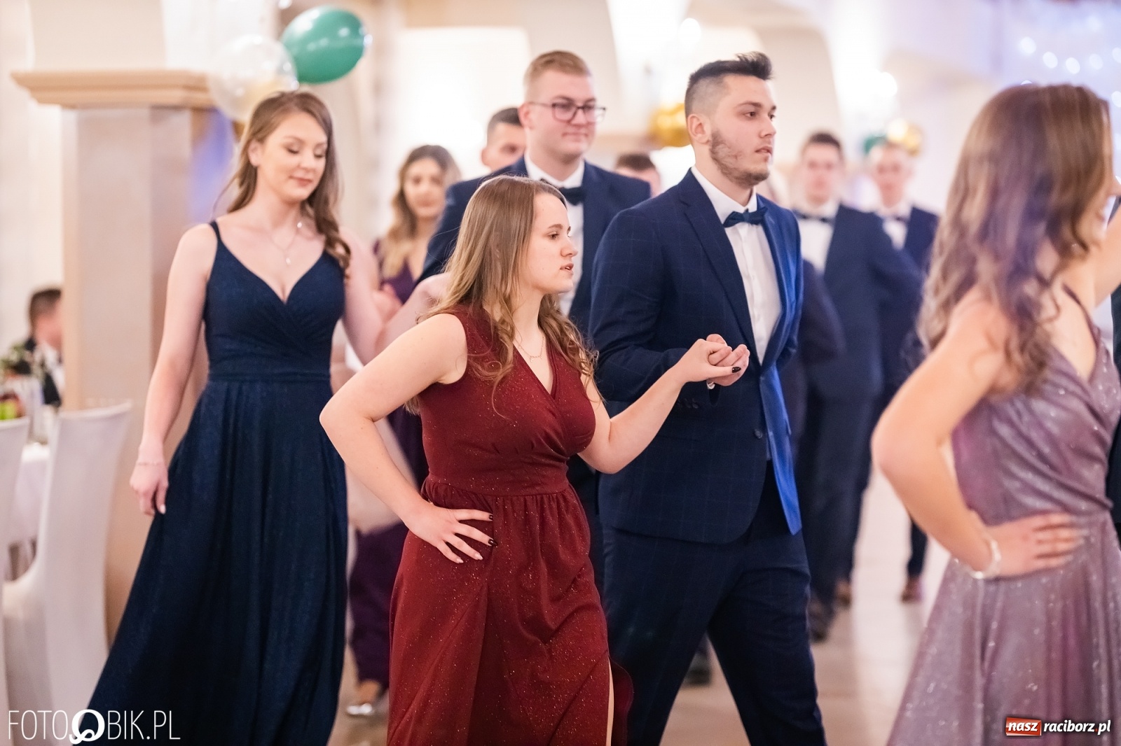 Zdjęcie w galerii na portalu naszraciborz.pl: Bal studniówkowy raciborskiej Budowlanki i Gastronomika wiadomości z regionu