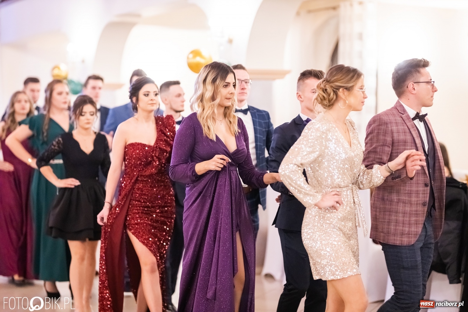 Zdjęcie w galerii na portalu naszraciborz.pl: Bal studniówkowy raciborskiej Budowlanki i Gastronomika wiadomości z regionu