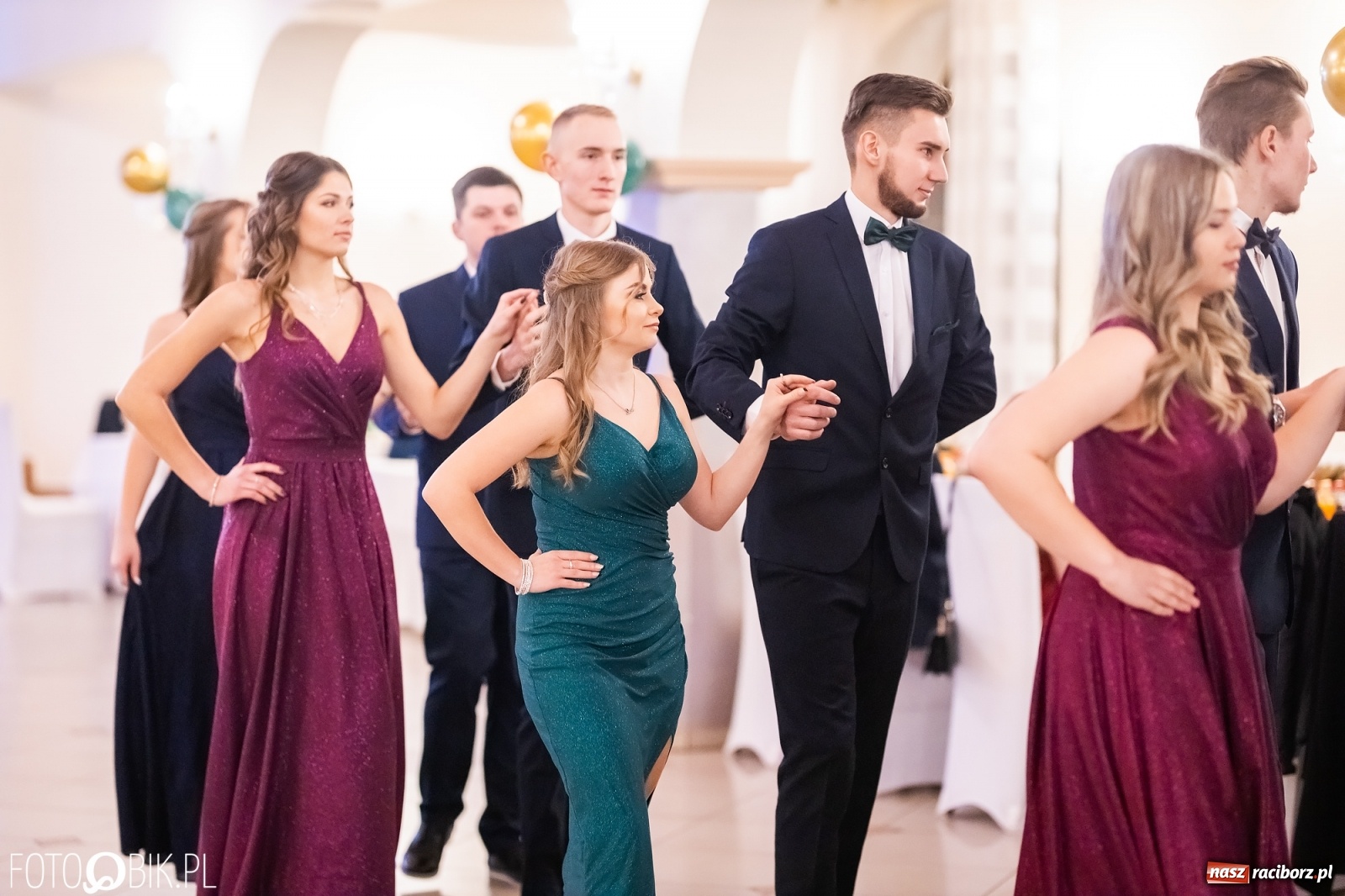 Zdjęcie w galerii na portalu naszraciborz.pl: Bal studniówkowy raciborskiej Budowlanki i Gastronomika wiadomości z regionu