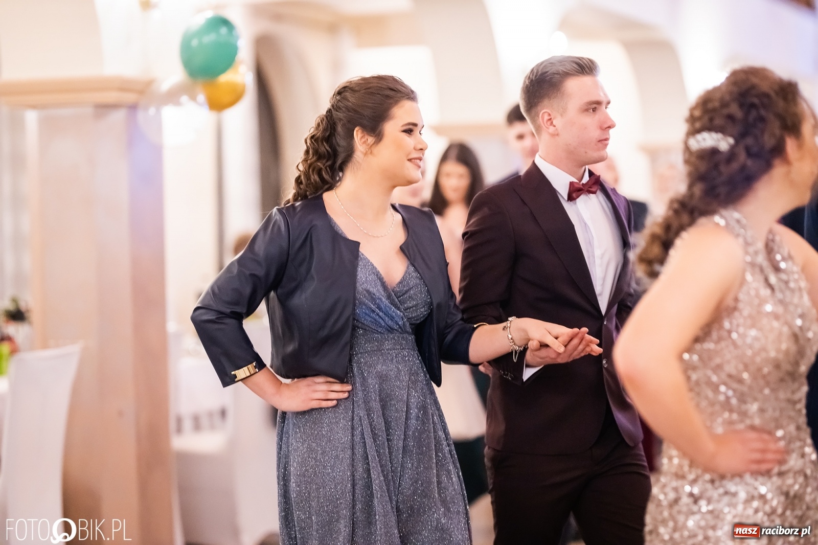 Zdjęcie w galerii na portalu naszraciborz.pl: Bal studniówkowy raciborskiej Budowlanki i Gastronomika wiadomości z regionu