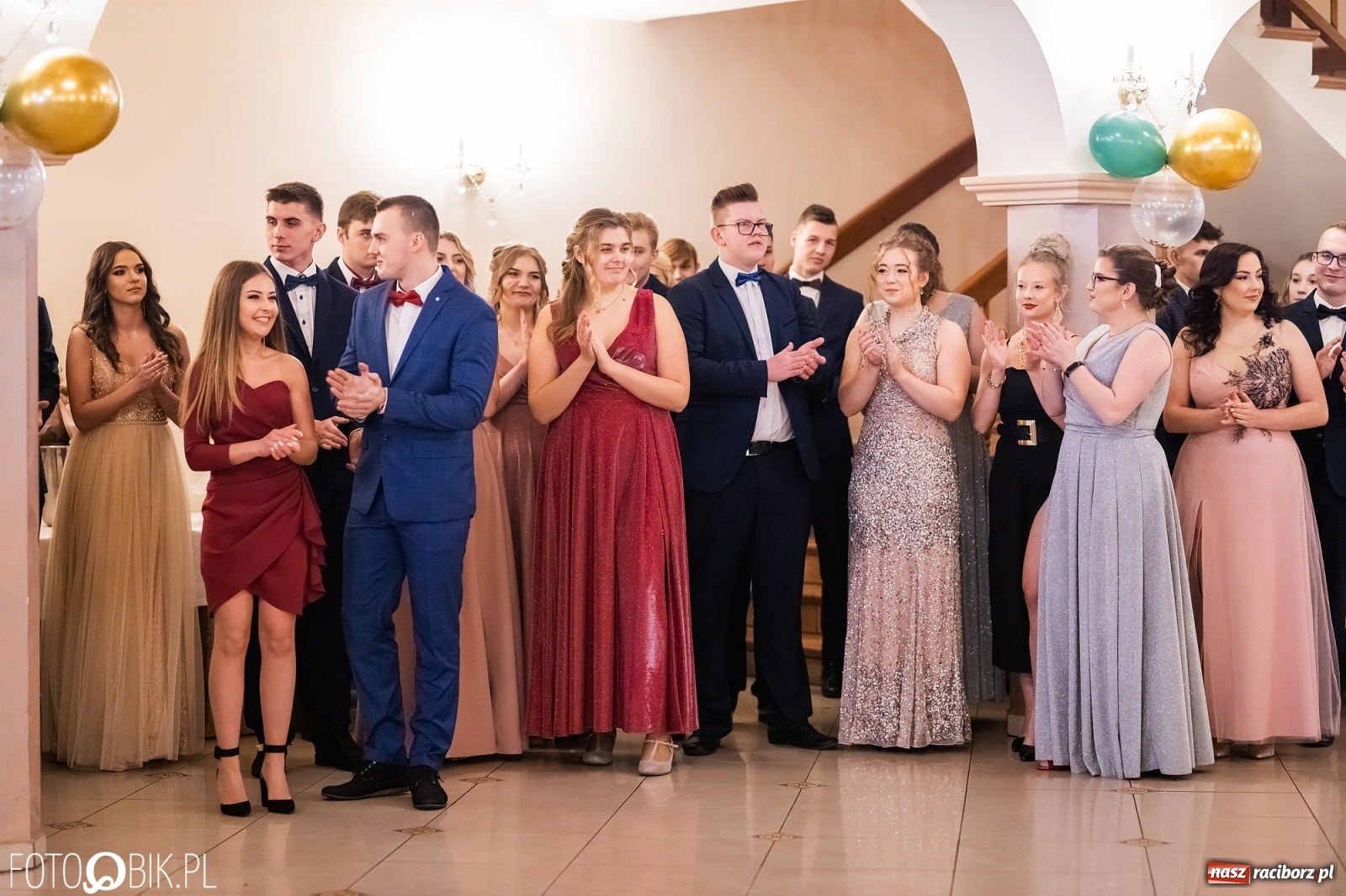 Zdjęcie w galerii na portalu naszraciborz.pl: Bal studniówkowy raciborskiej Budowlanki i Gastronomika wiadomości z regionu