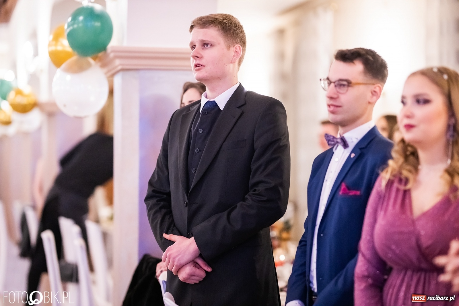 Zdjęcie w galerii na portalu naszraciborz.pl: Bal studniówkowy raciborskiej Budowlanki i Gastronomika wiadomości z regionu