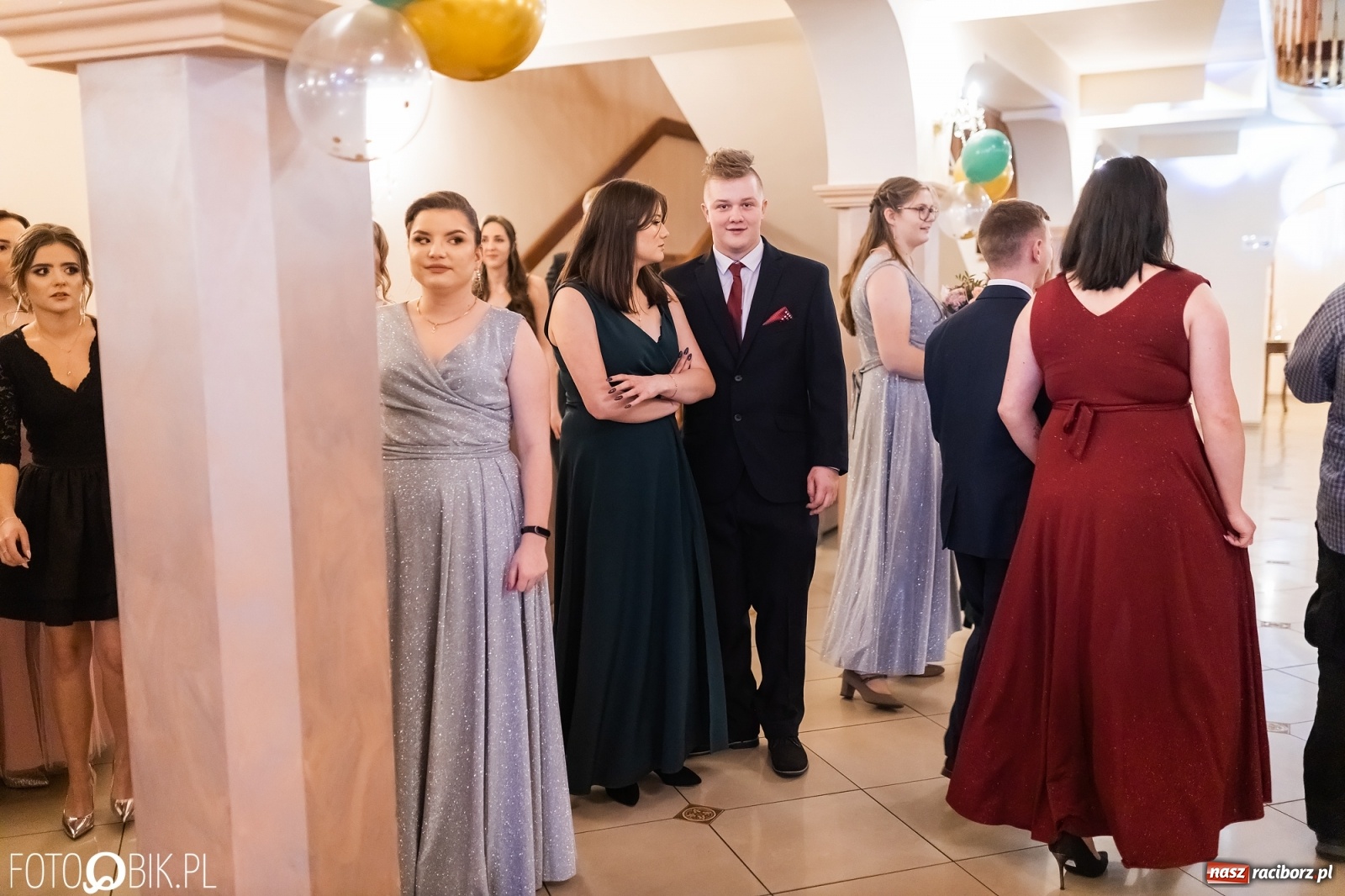 Zdjęcie w galerii na portalu naszraciborz.pl: Bal studniówkowy raciborskiej Budowlanki i Gastronomika wiadomości z regionu