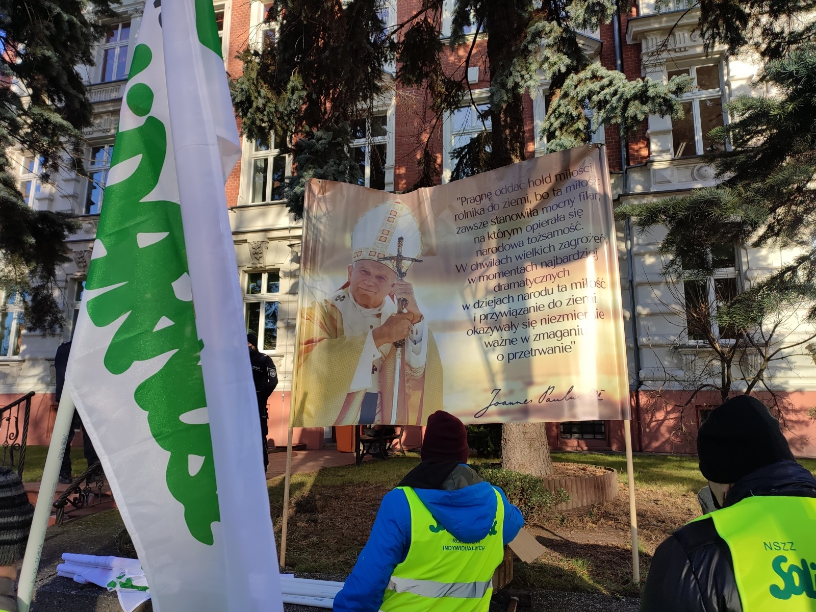 Zdjęcie w galerii na portalu naszraciborz.pl: Protest rolników w Głubczycach. W tle wątek ziemi raciborskiej wiadomości z regionu