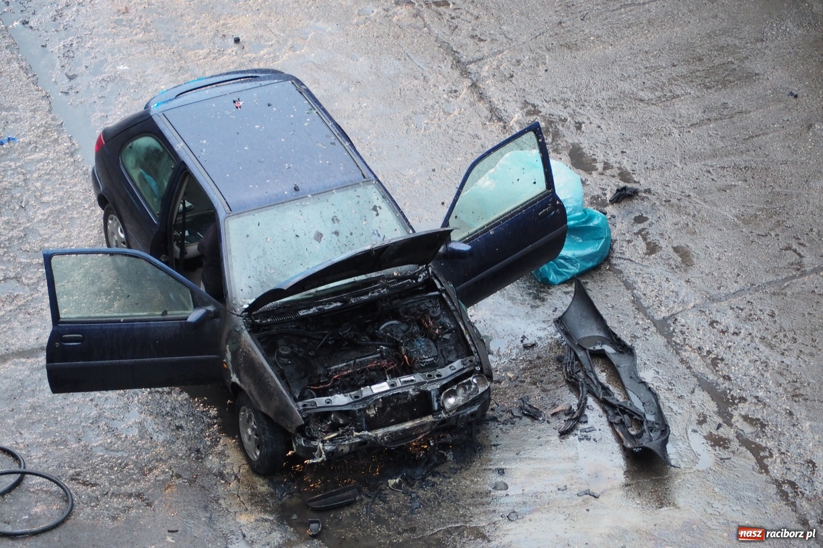 Zdjęcie w galerii na portalu naszraciborz.pl: Fiesta w płomieniach na Katowickiej [FOTO] wiadomości z regionu