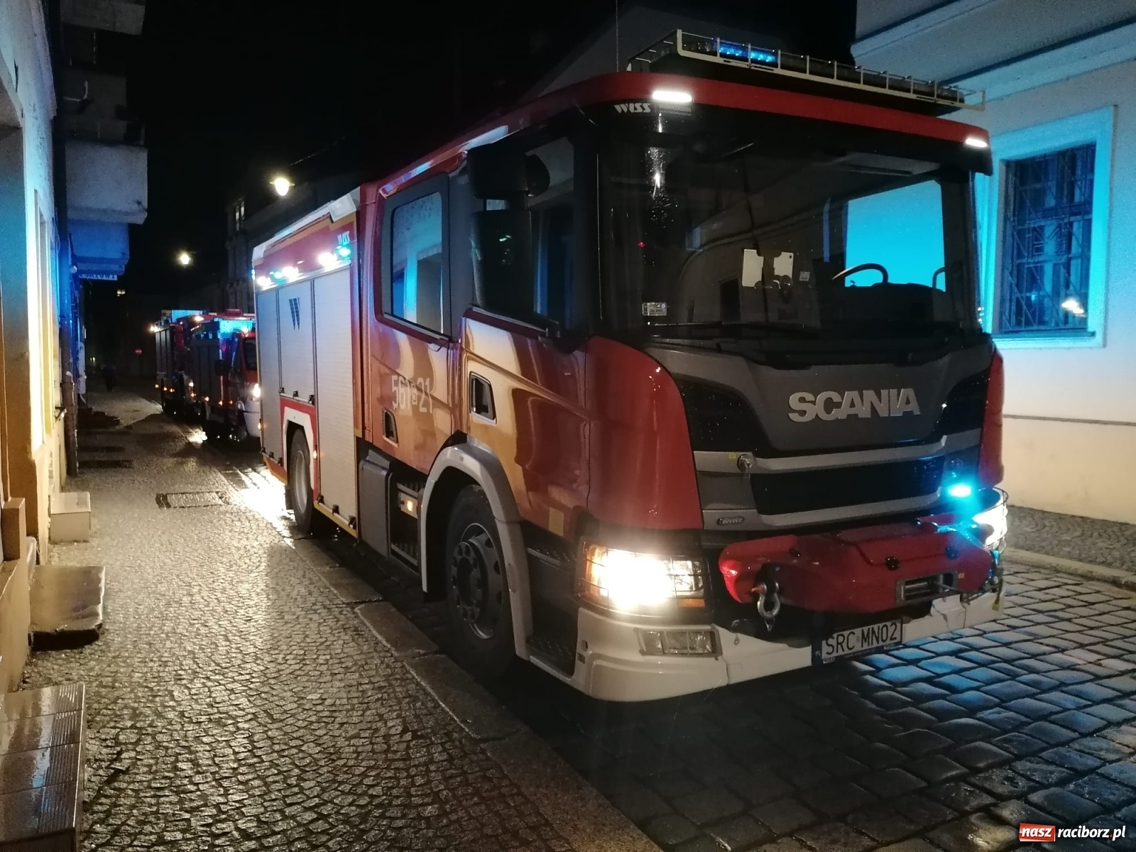 Zdjęcie w galerii na portalu naszraciborz.pl: Cztery zastępy w akcji na Chopina w Raciborzu [FOTO i WIDEO] wiadomości z regionu