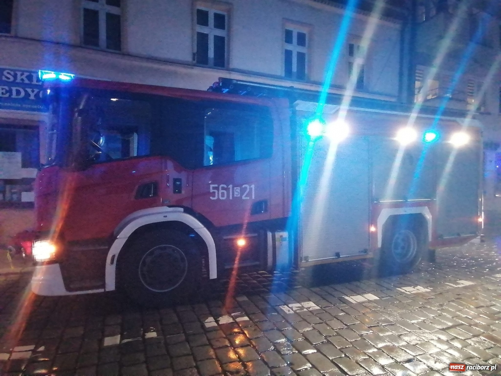 Zdjęcie w galerii na portalu naszraciborz.pl: Cztery zastępy w akcji na Chopina w Raciborzu [FOTO i WIDEO] wiadomości z regionu