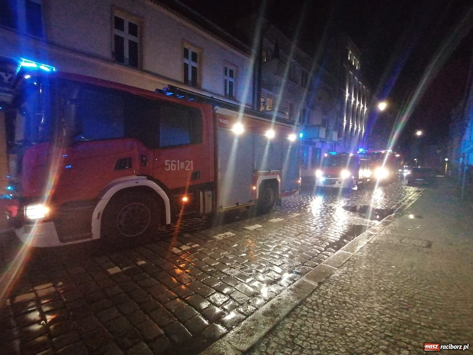 Zdjęcie w galerii na portalu naszraciborz.pl: Cztery zastępy w akcji na Chopina w Raciborzu [FOTO i WIDEO] wiadomości z regionu