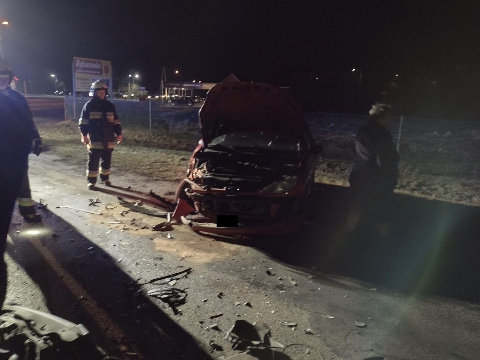 Zdjęcie w galerii na portalu naszraciborz.pl: Zderzenie trzech pojazdów na DW 935 Racibórz-Rybnik wiadomości z regionu