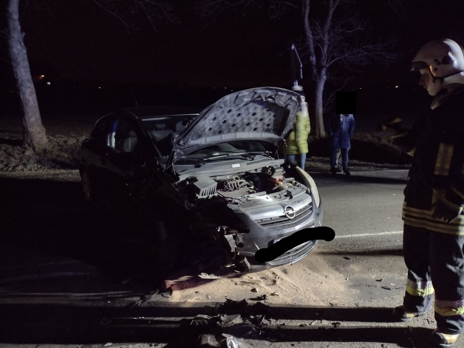 Zdjęcie w galerii na portalu naszraciborz.pl: Zderzenie trzech pojazdów na DW 935 Racibórz-Rybnik wiadomości z regionu