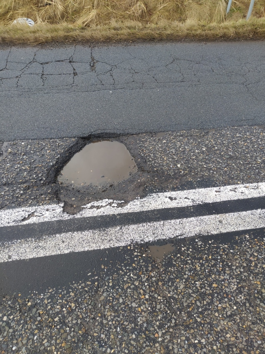 Zdjęcie w galerii na portalu naszraciborz.pl: Tak wygląda droga dojazdowa z Raciborza do A4 wiadomości z regionu