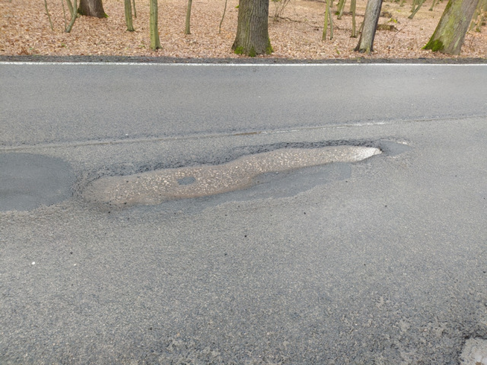 Zdjęcie w galerii na portalu naszraciborz.pl: Tak wygląda droga dojazdowa z Raciborza do A4 wiadomości z regionu